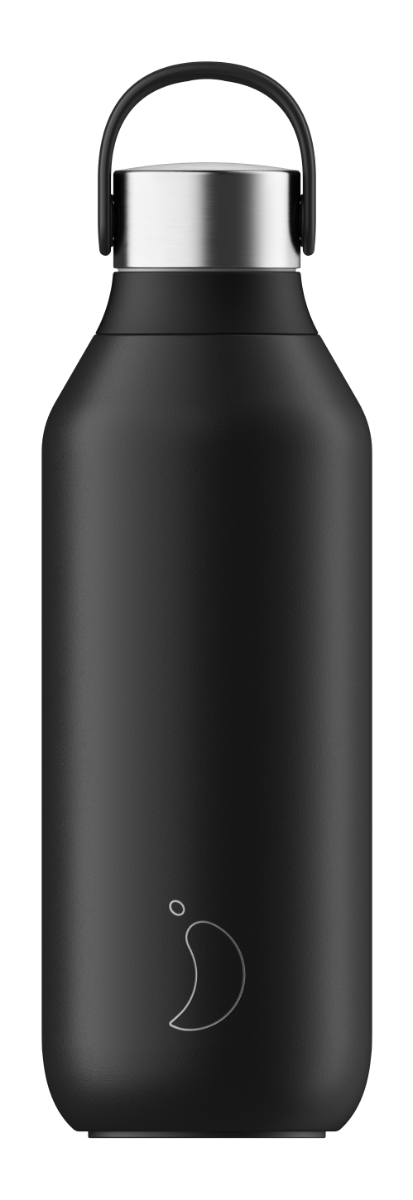 Chilly's Serie 2 Bouteille d'eau – Sans BPA, en acier inoxydable &  reutilisable – Etanche, sans condensation - Abyss Black, 350ml : :  Sports et Loisirs