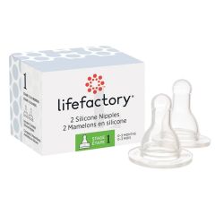 Lifefactory Nipples 2 pack Stage 1