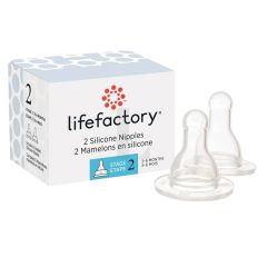 Lifefactory Nipples 2 pack Stage 2