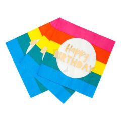 Rainbow Bright Paper Napkins (PK16)