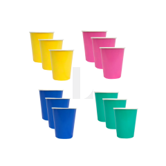 Rainbow Bright Paper Cups  (PK12)