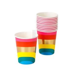 Rainbow Bright Paper Cups (PK12)