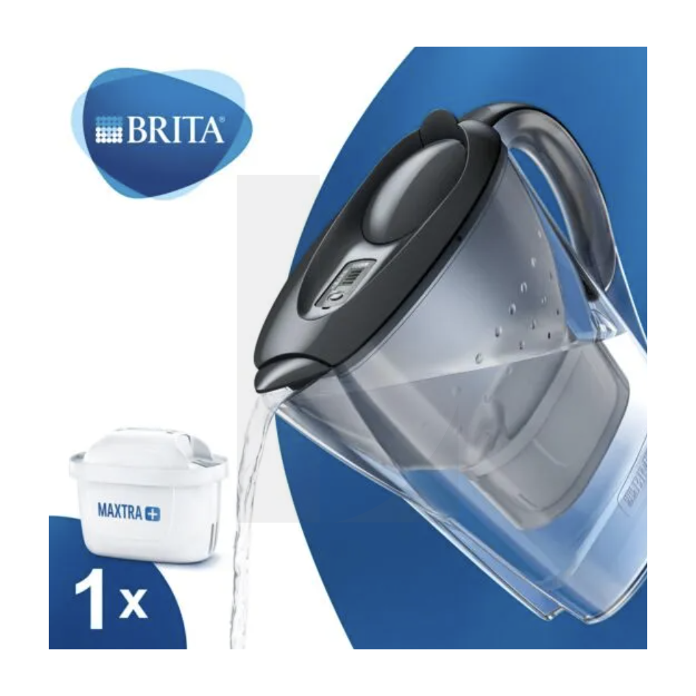 Water filter jug BRITA Marella Cool Graphite, 2.4 l + water filter BRITA  Maxtra+ - Coffee Friend